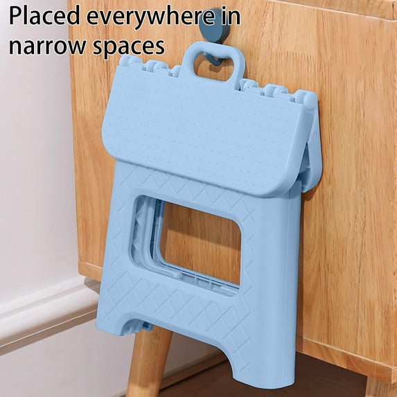 HHGBAD Portable Folding Stool,Space-Saving Design for Home, Office & Outdoors,Lightweight Plastic with Rounded Corners for Safety