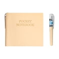 thumbnail image 1 of HHGBAD Portable Mini Pocket Leather Notebook, Hardcover Design with Integrated Pen Holders, Lined Pages for Clear Notes, Ideal for On-the-Go Professionals, Great for Everyday Use, 1 of 6