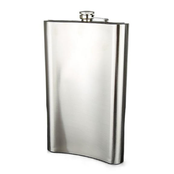 HHGBAD Portable Stainless Steel Hip Flask, Screw Cap, Leak-proof, 64 Ounce, Ideal for Whisky and Vodka, Perfect for Travel and Outdoor Activities