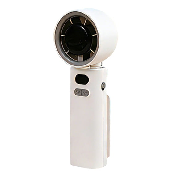 HHGBAD Powerful High-Speed Handheld Fan, USB Rechargeable Mini Portable Fan, Adjustable Speed for Outdoor Travel, 360° Rotatable for Office and Home Use, Ideal Gift for Everyone, White