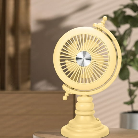 HHGBAD Rechargeable Mini Desk Fan, USB Powered, Quiet Multi-Speed Adjustable Fan for Home, Office, Desktop, and Patio Use