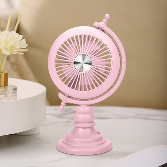 HHGBAD Rechargeable Mini Desk Fan, USB Powered, Quiet Multi-Speed Adjustable Fan for Home, Office, Desktop, and Patio Use