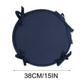 thumbnail image 1 of HHGBAD Round Chair Cushions with Ties, 15-Inch Indoor Outdoor Seat Pads, Soft Polyester Fiber Dining Chair Cushions, Non-Slip Garden Patio Furniture Cushion Set, 1 of 2
