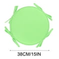 thumbnail image 1 of HHGBAD Round Chair Cushions with Ties, 15-Inch Indoor Outdoor Seat Pads, Soft Polyester Fiber Dining Chair Cushions, Non-Slip Garden Patio Furniture Cushion Set, 1 of 2