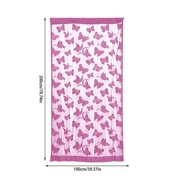 HHGBAD Scalewing Thread Curtain, Multi-Color Decorative Partition, Sheer Door and Window Drapes, Bohemian Background Decor for Living Room and Bedroom, 2-Pack Hanging Room Divider