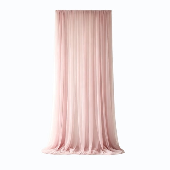 HHGBAD Soft Flowing Tulle Curtain, Elegant Event Decoration, Adjustable Length for Versatile Hanging, Perfect for Weddings, Parties, Home Styling, Ideal for Celebration Planners, Pink