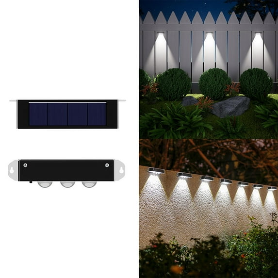HHGBAD Solar Outdoor Lights for Yard - Waterproof Garden Lamp, Wall Decoration, Balcony & Patio Illumination, Energy-Saving LED, Durable Design
