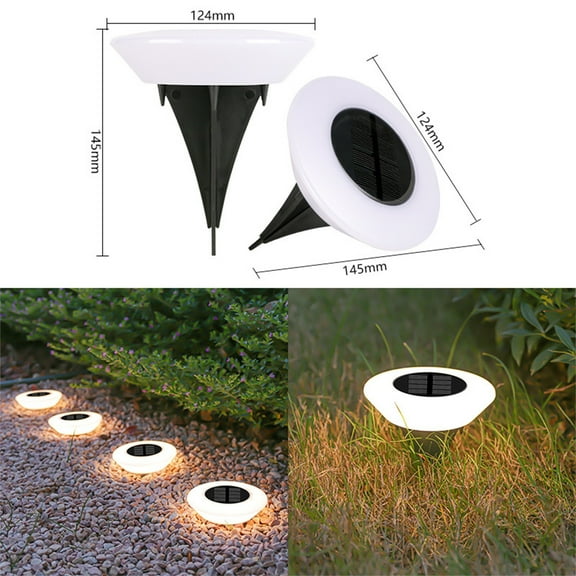 HHGBAD Solar Plastic Tube Lights, Outdoor Courtyard Garden Lights, Warm LED Lighting, Easy Plug-in Installation,for Walkways & Yards