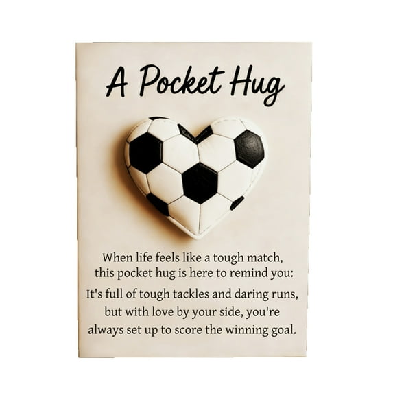 HHGBAD Sport-Themed Pocket Collection, Inspirational Cards, Encouragement Gift, Heartfelt Support, Life Challenges Reminders, Perfect for Football Lovers, Comforting Keepsake