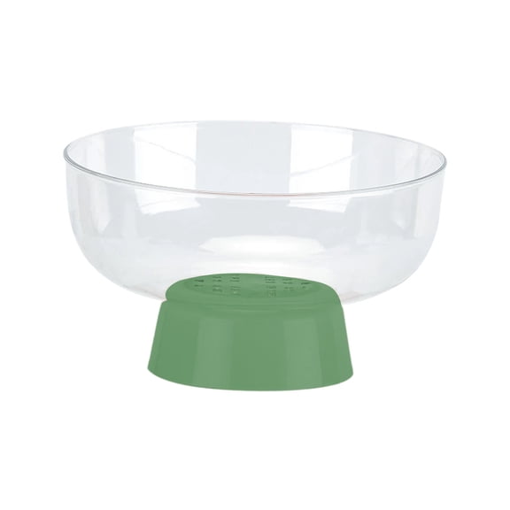 HHGBAD Stylish Mini Fruit Tray, Functional Elevated Serving Bowl with Drain Holes, Perfect for Fresh Produce and Snacks, Ideal for Home Use and Entertaining, Green