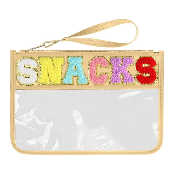 HHGBAD Transparent Zipper Storage Bag, Waterproof Makeup Organizer, Portable Toiletry Pouch, Ideal for Travel, Snacks and Cosmetics, Versatile and Stylish Accessory