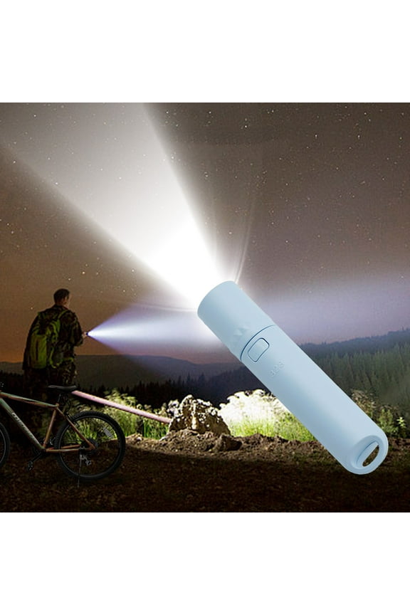 USB Rechargeable Mini LED Flashlight with Zoom, 3 Modes, Dimmable, Portable Keychain Light for Camping & Emergencies