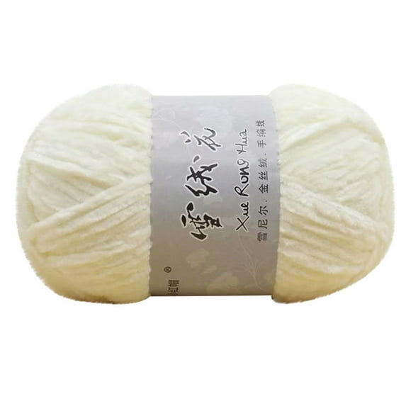 HHGBAD Velvet Medium Thick Wool Thread, Soft Durable Yarn, Versatile DIY Crafting Supplies, Perfect for Sweaters, Scarves, Hats, Gloves, 180m Length, 59ft