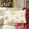thumbnail image 1 of HHGBAD Velvet Snowflake Christmas Pillow, Decorative Cushion for Living Room, Soft and Durable Fabric, Perfect for Home and Office Spaces, Ideal for Cozy Holiday Decoration, 1 of 6