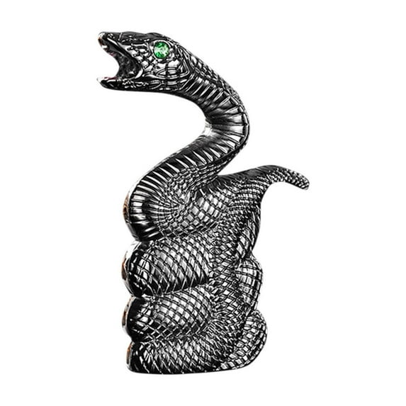 HHGBAD Vintage Retro Butane Lighter, Windproof Red Flame, Adjustable Flame, Snake Design, Portable and Refillable for Indoor/Outdoor Use