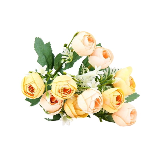HHGBAD Vintage Small Rose Artificial Bouquet, Elegant Floral Decor ...