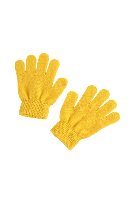 Winter Warm Solid Color Knitted Gloves, Split Finger Design, Soft Acrylic Material, Fashionable and Comfortable, Ideal for Cold Weather Activities, Perfect for Outdoor Use