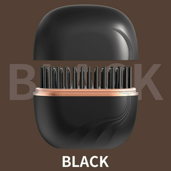 HHGBAD Wireless Mini Hair Straightener, Portable Straightening Brush with Three Temperature Settings, Quick Heat-up for Effortless Styling, Ideal for Travel and On-the-Go Touch-ups