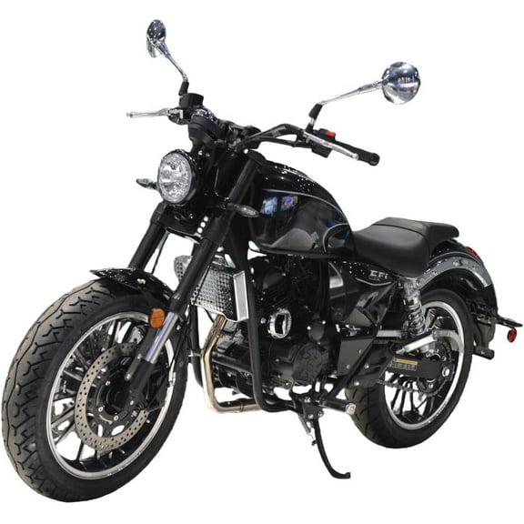 HHH 250cc Cruiser Motorcycle 6-Speed Manual Sport Transmission EFI Fuel Injection Motorcycle-Black