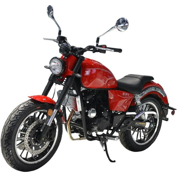 HHH 250cc Cruiser Motorcycle 6-Speed Manual Sport Transmission EFI Fuel Injection Motorcycle-Red