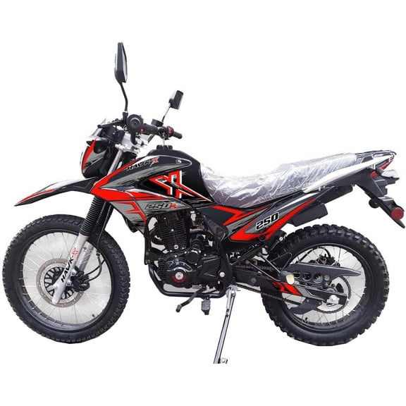 HHH Hawk Enduro Upgraded 250 EFI Electronic Fuel Injection 250cc 6 Speed Transmission Bike-Red