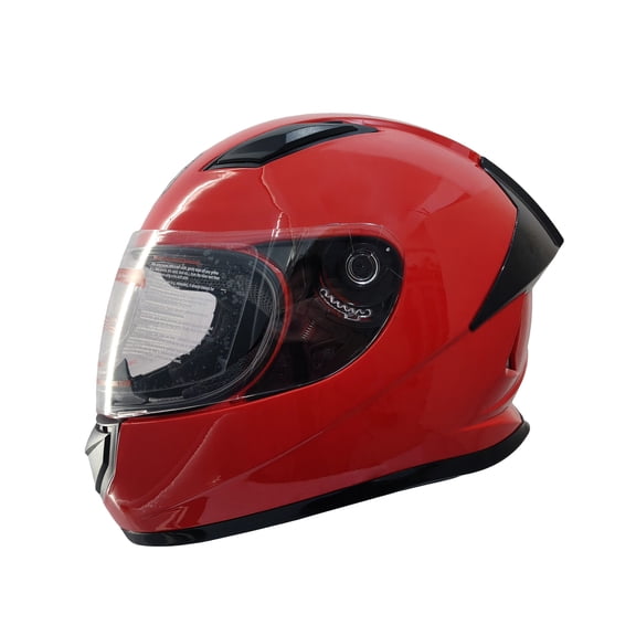HHH Helmet for Adults Strong Helmet ATV Dirtbike Motorcross Moped Scooter Motorcycle Helmet Full Face with Visor, DOT Certified, Flip-Up Visor (Red ) ( Medium )