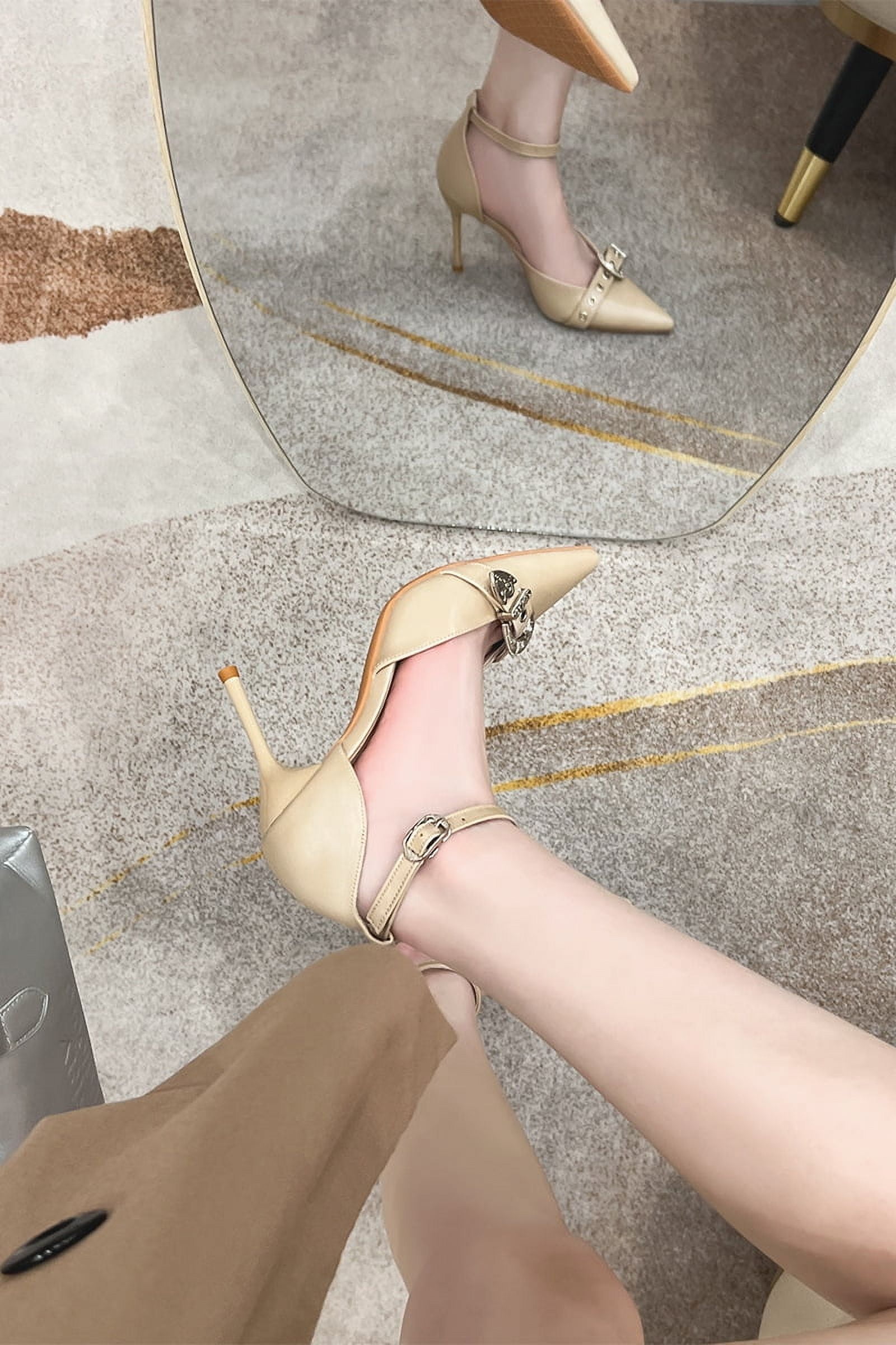 pointed high heel sandals