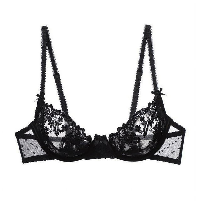 HHH Sexy Lace Lingerie French Style Ultra-Thin Hollow See-through plus ...