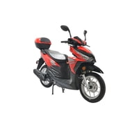 HHH Spider 200 Scooter EFI Fuel Injected Street Legal Scooter with 14 Rims (Red)