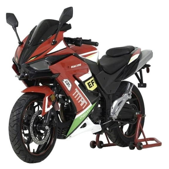 HHH Titan250 EFI 250cc Motorcycle Manual Transmission 6 Speed Sport Deluxe EFI Alloy Rims (Red)