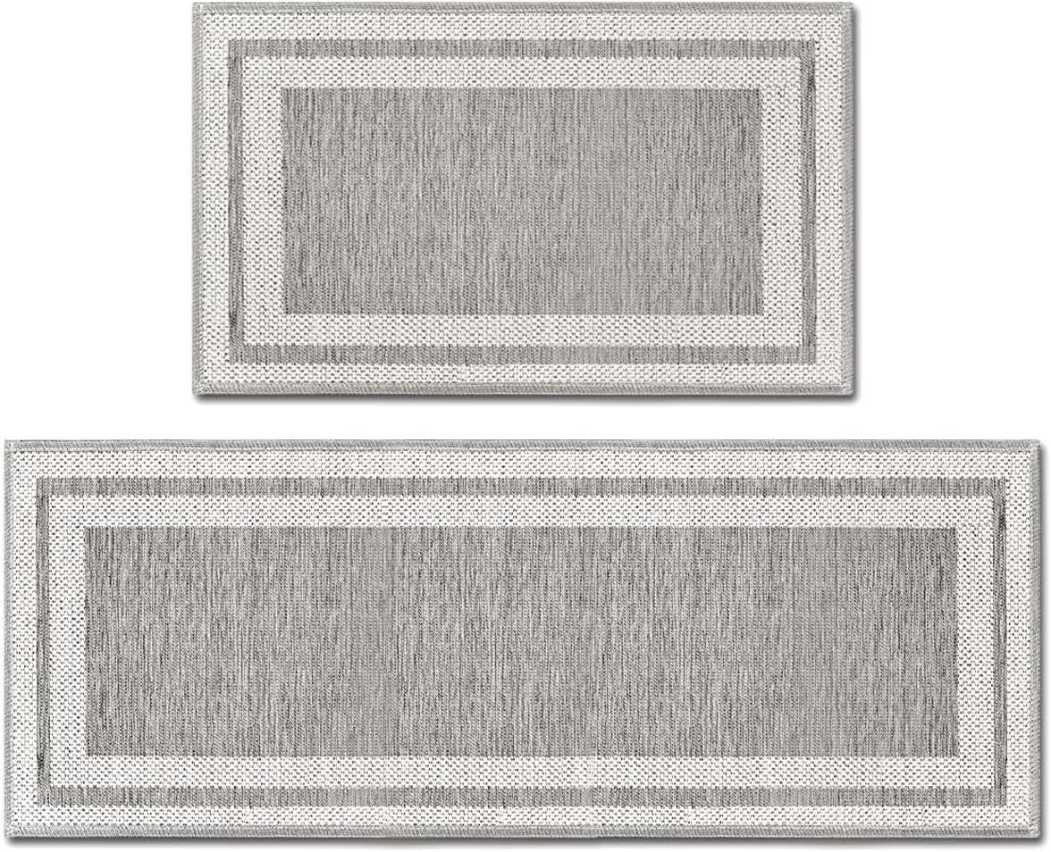 HHHDAY Gray Kitchen Mat, 17 x 47 in, Non Slip 2 Count - Walmart.com