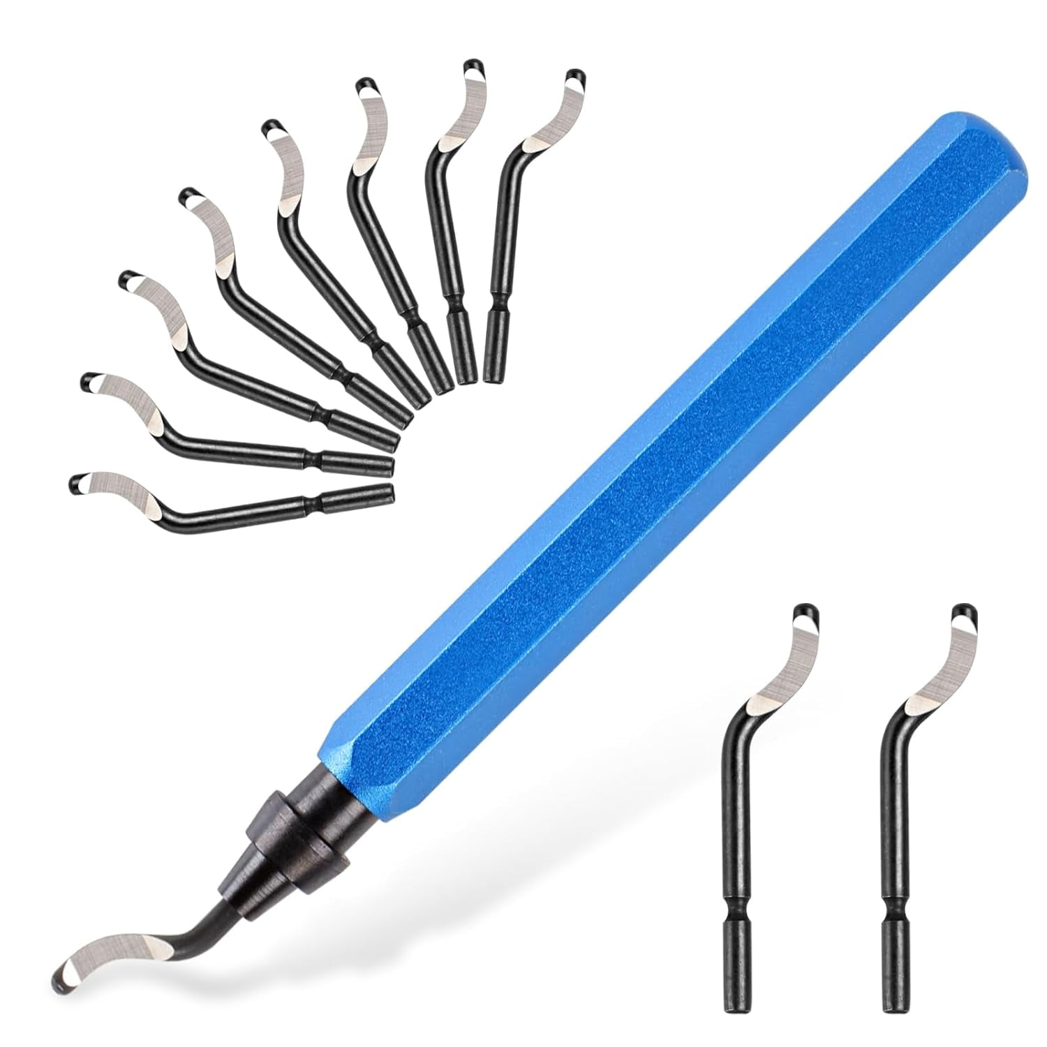 Deburring Tool Set With 15 High Speed Steel Swivel Blades Burr Removal Reamer Tool For Metal Resin Copper Plastic Pvc 3d Print I13634105729 S24163359725 - View #8