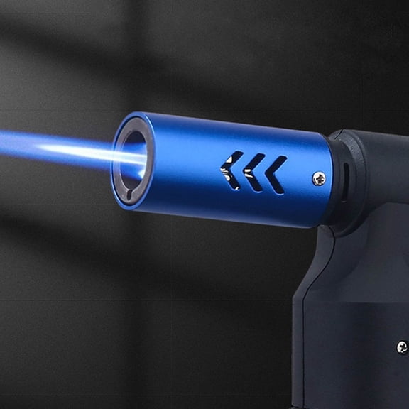 HHJZPR High-Powered Butane Torch Lighter, 1300℃ Adjustable Jet Flame Lighter for BBQ, Cooking, Camping & Crafts