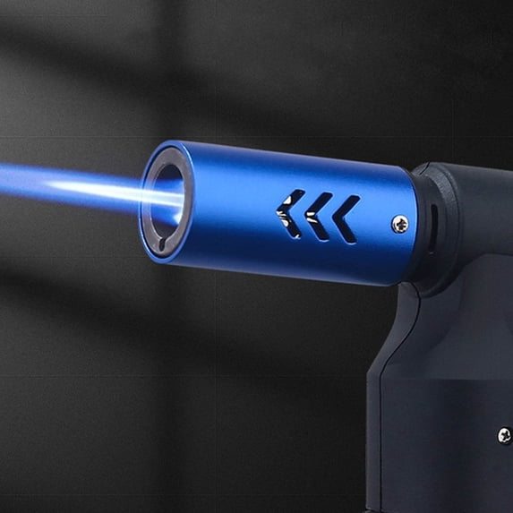 HHJZPR High-Powered Butane Torch Lighter, 1300℃ Adjustable Jet Flame Lighter for BBQ, Cooking, Camping & Crafts
