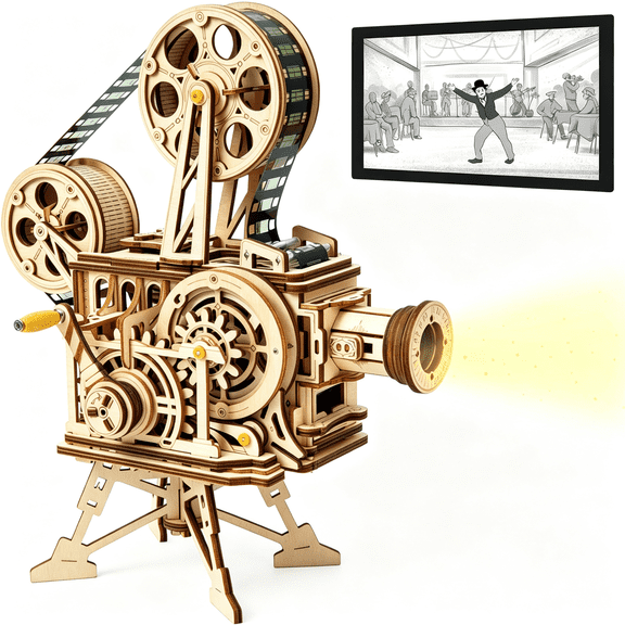 HHNOU 3D Wooden Puzzles for Adults-Model Building Kits Mechanical Construction for Adults to Build,Educational Brain Teaser Diy Crafts Kits,Halloween Collection Gifts for Men