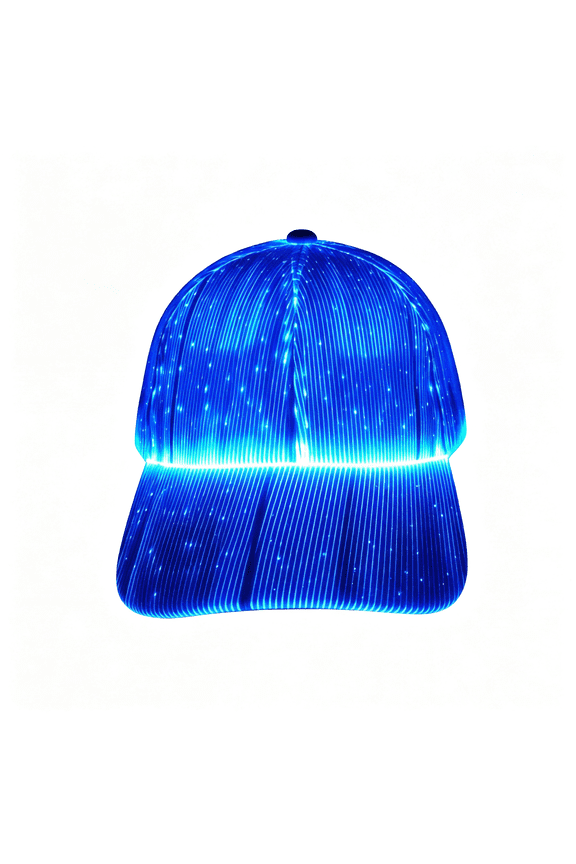 Fiber Optic Cap Led Hat with 7 Colors Luminous Glowing Edc Baseball Hats Usb Charging Light Up Caps Even Party Led Crazy Cap for Event Holiday Glowing Led Hat