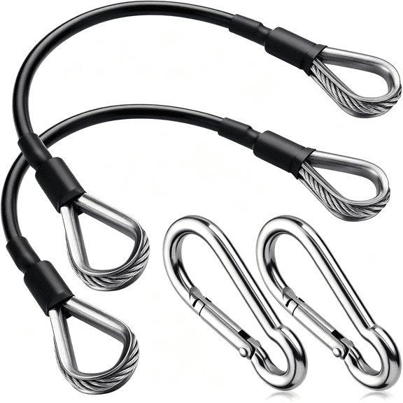 HHNOU Gym Cable Extension,Fitness Extension Rope Attachment Compatible with Home Gym Accessories Thick 0.2",Replacement Gym Cable Machine Extension for Lat/Tricep Pull Down,Leg Extensions Machine