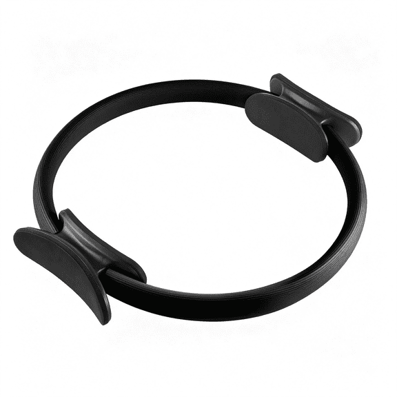 HHNOU Pilates Ring Fitness Circle-15" Inch-Best Home Workout Equipment for Thigh/Legs, Arms and Core, Pilates Reformer Ring for Men and Women Pilates Ring Fitness Trainer