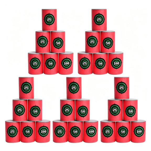 HHNOU Soft Bullet Target Bullet Dart Target Compatible with Nerf Blasters Guns,Safe Soft Bullet Targets