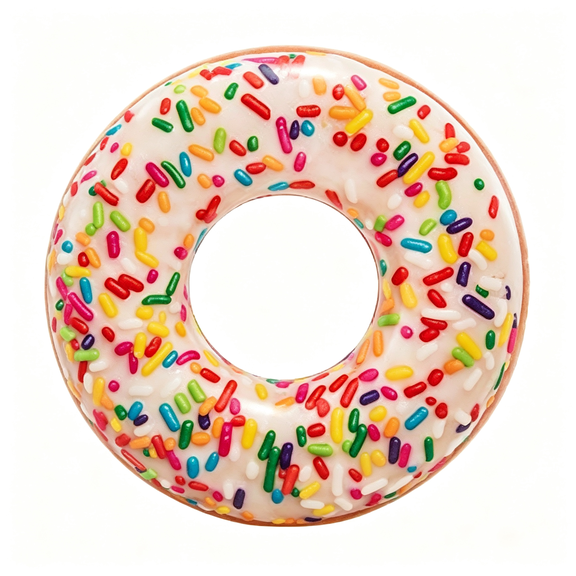 HHNOU Sprinkle Donut Tube Flamingo Pool Float