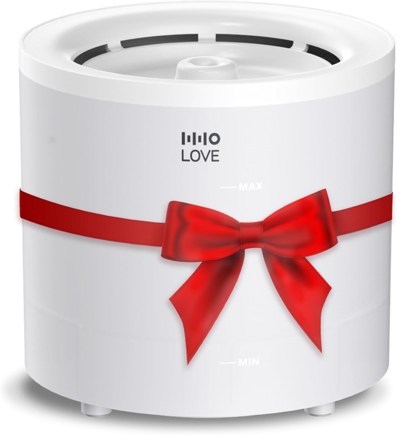 HHOLOVE Cat Water Fountain with Wireless Pump 1.6L/54oz, Automatic Pet Water Fountain Ultra Quiet for Cats and Dogs, Easy to Clean and Assemble, 1 Filter Included, White