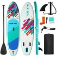 thumbnail image 1 of HHSJZWCY Premium PVC Inflatable Stand up Paddle Board for Adults, 9'9'' Lightweight & Portable SUP with Paddle, Pump, Backpack, 1 of 10