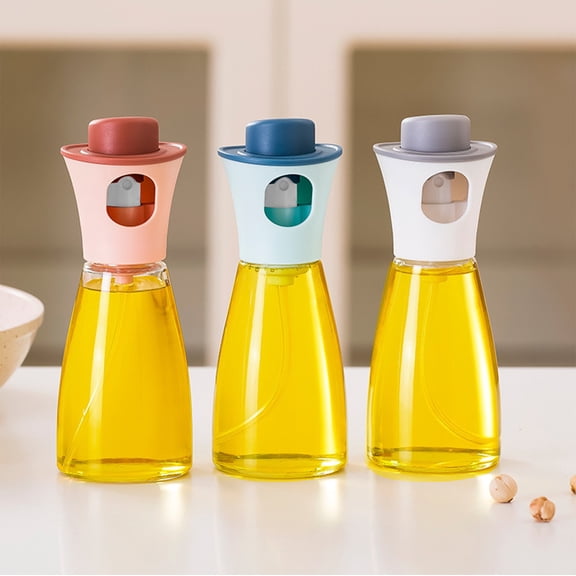 yuHome Glass Oil Dispenser Bottle | Reusable Olive Oil Vinegar Container | 150Ml 6.61X2.48In | Press No Drip | Kitchen Oiler | Cooking Storage Tool | Indoor Barbecue