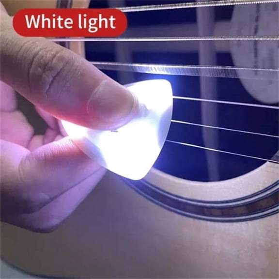 yuHome Light Up Guitar Pick | Led Luminous Paddles | Tri Corner Shape | Mandolin Bass Guitar Accessory | Music Lovers Gift | Night Performance