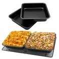 thumbnail image 1 of yuHome Mini Cake Pan | 8 Inch Square Baking Pan | Non-Stick Carbon Steel | 1 Piece | Bakeware for Cake Brownies | Home Kitchen, 1 of 5