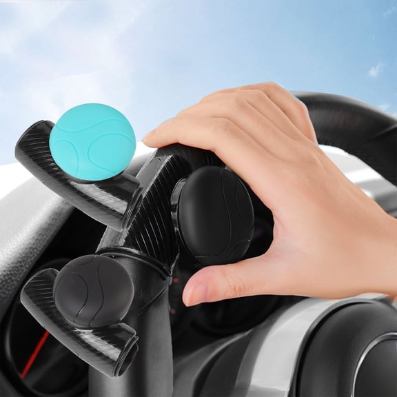 yuHome Steering Wheel Knob | 360 Degrees Booster | Non-Slip Silicone | Abs & Metal Bearing | Car Accessories | Driving Assist Tool