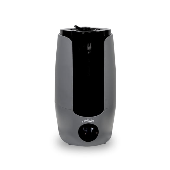 Hunter HHU400 Ultrasonic Humidifier - Vibration Technology Air Humidifier w/ Long Lasting Mist for Large Spaces - Hunter Humidifiers for Bedroom Extension Wand & 360 Degree Nozzle, 2.19 Gal. Graphite