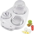 thumbnail image 1 of HHVB 3 In 1 Egg Slicer For Hard Boiled Eggs, Strawberry Slicer Grape Cutter, Stainless Steel Dicer Egg Slicer Dishwasher Safe, Fruit Cutter For Egg Strawberry, Kitchen Gadget, 1 of 6