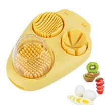 HHVB 3 In 1 Egg Slicer For Hard Boiled Eggs, Strawberry Slicer Grape Cutter, Stainless Steel Dicer Egg Slicer Dishwasher Safe, Fruit Cutter For Egg Strawberry, Kitchen Gadget
