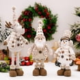 thumbnail image 1 of HHVB Christmas Decoration 3PCS Large Standing Snowmen, Elk, Santa Claus Plush Doll with Retractable Spring Legs for Christmas Ornaments Home Holiday Decoration Xmas Gift, 1 of 8